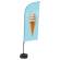Bandiera a vela GELATO - con base riempibile - 89 x 240 cm - Studio T - BFAW310-WT21-I131ECO - DMwebShop