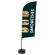 Bandiera a vela SANDWICH - con base riempibile - 89 x 240 cm - Studio T - BFAW310-WT21-I70ECO - DMwebShop
