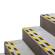 Nastro adesivo antiscivolo Duraline Grip+ - 2,5 cm x 15 mt - giallo-nero - Durable - 1095-130