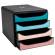 Cassettiera Big Box Skandi - 4 cassetti - 34,7 x 27,8 x 26,7 cm - multicolore - Exacompta - 310606D
