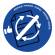 Coperchio raccolta carta - per cestino 133R - Ø 38 cm - PVC - blu - Cep - 1009340141