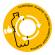 Coperchio raccolta plastica - per cestino 133R - Ø 38 cm - PVC - giallo - Cep - 1009350051
