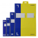 Scatola automontante per ecommerce Pick&Post - XS - 34 x 24 x 6 cm - giallo-blu - Blasetti - 0261