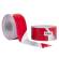 Nastro segnaletico SIGNAL 70 mm x 100 mt bianco rosso riflettente - 13563