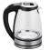 Bollitore elettrico cordless - caraffa in vetro - 2200 W - nero - Melchioni Family - 118360027