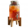 Caraffa con rubinetto - base bamboo - 5,6 lt - vetro - trasparente - Leone - T3026