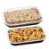Contenitore alluminio stirato+coperchio in R-PET - 4 porzioni - 22 x 15x 4,4 cm - conf. 25 pezzi - Cuki Professional - 154228467 - 8003980600026 - DMwebShop
