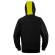 Felpa Borgo - con cappuccio - taglia XL - nero-giallo - Deltaplus - BORGONOXG