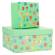 Set scatole regalo - dimensioni assortite - fantasia Memento - conf. 6 pezzi - No Brand - HK-92