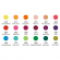 Acquerelli demi-godet - con pennello brush - in scatola di metallo - colori floreali assortiti - astuccio 18 colori - Dom - 13060-3