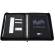 Portablocco Flap - con manici - tessuto - nero - A4 - City Time - 61920