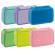 Astuccio 3 Zip Neon e Pastel 13 x 20 x 7,5 cm colori assortiti - 21848