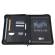 Portablocco Dual - tessuto - grigio scuro-grigio - A4 - City Time - 61501