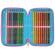 Astuccio 3 zip Candy collection - 19,5 x 7,5 x 12,9 cm - tessuto - fantasie assortite - Giotto - F954000