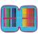 Astuccio 3 zip Candy collection - 19,5 x 7,5 x 12,9 cm - tessuto - fantasie assortite - Giotto - F954000