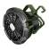 Ventilatore portatile da campeggio con luce LED diametro 10 cm 16 x 14 x 16,5 cm Melchioni Family 118620050 - 29563