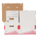 Scatola archivio Speedbox - dorso 8 cm - 35 x 25 cm - apertura totale - bianco e rosso - conf. 25 pezzi - Esselte - 623910 - 4049793026008 - DMwebShop - 2