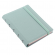 Notebook Pocket - con elastico - copertina similpelle - 144 x 105 mm - 56 pagine - a righe - verde pastello - Filofax - L115066 - DMwebShop - 1