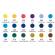 Acquerelli demi-godet - con pennello brush - in scatola di metallo - colori paesaggi assortiti - astuccio 18 colori - Dom - 13060/2 - 6902983052615 - DMwebShop - 1