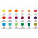 Acquerelli demi-godet - con pennello brush - in scatola di metallo - colori floreali assortiti - astuccio 18 colori - Dom - 13060/3 - 6902983052622 - DMwebShop - 1