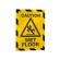 Cornice adesiva Duraframe Security A4 - pannello magnetico - 21 x 29,7 cm - giallo-nero - conf. 2 pezzi - Durable - 4944-130 - 4005546406541 - DMwebShop - 2