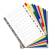Divisori Numerici - 1-12 - PPL opaco - A4 - colori assortiti - conf. 20 pezzi - Exacompta - 1512E - 3130630015123 - DMwebShop - 2