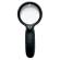 Lente di ingrandimento diametro 7,5 cm con LED nero - 29986