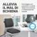 Cuscino Breyta Inclinato - 9 x 43 x 43 cm - in tessuto - nero - Fellowes - 100119849 - 43859803071 - DMwebShop - 3