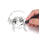 Set scrittura Manga - 1 portapennino + 5 pennini + inchiostro - Dom - 10557 - 8004957105575 - DMwebShop - 1