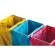 Carrello mobile Triflux - 83,3 x 36 x 90 cm - con ruote - 3 portasacco da 100 lt - ciascuno - acciaio - Medial International - 108010 - 33433773359 - DMwebShop - 2