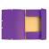 Cartellina con elastico - cartoncino lustre' - 3 lembi - 400 gr - 24 x 32 cm - viola - conf. 25 pezzi - Exacompta - 55508E - 3130630555087 - DMwebShop - 1