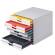 Cassettiera 10 cassetti colorati varicolor - bianco ghiaccio - 2,5 cm - Durable - 7630-27 - 4005546993270 - DMwebShop - 1