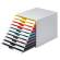 Cassettiera 10 cassetti colorati varicolor - bianco ghiaccio - 2,5 cm - Durable - 7630-27 - 4005546993270 - DMwebShop - 2