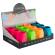 Portapenne Monocromo - 9,5 x 7,5 x 7 cm - silicone soft touch - colori fluo assortiti - conf. 12 pezzi - Pigna - 23295500 - 8005235211971 - DMwebShop - 1