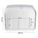 Dispenser per asciugamani in rotolo-fogli - 30 x 19,5 x 25,1 cm - plastica - bianco-azzurro trasparente - Mar Plast - A60210 - 8020090027758 - DMwebShop - 1