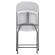 Sedia pieghevole - 43 x 43 x 83 cm - polietilene-acciaio verniciato - bianco - Serena Group - CD40 - 8032937533841 - DMwebShop - 1