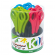Forbici Snippy centimetrate - punta tonda - impugnatura plastica - lama in acciaio inox - 13,5 cm - colori assortiti - conf. 24 pezzi - Lebez