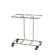 Carrello mobile Triflux - 83,3 x 36 x 90 cm - con ruote - 3 portasacco da 100 lt - ciascuno - acciaio - Medial International - 108010 - 33433773359 - DMwebShop