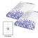 Etichetta adesiva - permanente - 105 x 48 mm - 12 etichette per foglio - bianco - conf. 100 fogli A4 - Starline - STL3030 - 8025133013798 - DMwebShop