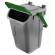 Contenitore portarifiuti Ecology - con sportello e maniglione - 35 lt - grigio-verde - Mobil Plastic - Mobilplastic - 11-35GRB-VES - 11/35GRB-VES - 8004331113530 - DMwebShop - 1