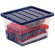Contenitore multiuso 37 x 40 x 24,5 cm - 22 lt - PP - con coperchio blu - trasparente - Fellowes - Bankers Box - 100135771 - 43859804849 - DMwebShop - 1