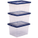 Contenitore multiuso 37 x 40 x 24,5 cm - 22 lt - PP - con coperchio blu - trasparente - Fellowes - Bankers Box - 100135771 - 43859804849 - DMwebShop - 2