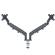 Braccio salvaspazio - per 2 monitor - grigio scuro - Leitz - 65370089 - 4002432134687 - DMwebShop