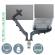 Braccio salvaspazio - per 2 monitor & laptop - grigio scuro - Ergo - Leitz - 65380089 - 4002432134700 - DMwebShop - 1