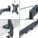 Braccio salvaspazio - per 2 monitor & laptop - grigio scuro - Ergo - Leitz - 65380089 - 4002432134700 - DMwebShop - 2
