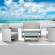 Salotto Valencia - bianco-grigio - set 4 elementi - Garden Friend - S1383023 - 8023755045890 - DMwebShop - 1