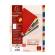 Separatore alfabetico A Z PPL A4 colori assortiti Exacompta 94E - 1303