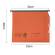 Cartella sospesa Cartesio Plus - armadio - interasse 33 cm - fondo U 5 cm - 32,6 x 28 cm - arancio - conf. 25 pezzi - Bertesi 314M LINK5-A2 - 8058983261279 - DMwebShop - 1