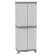 Armadio Domino Wave PPL - a 2 ante base 2700 - 70 x 43,8 x 181,8 cm - grigio Terry - 1002566 - 8005646030314 - DMwebShop - 1