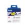Nastro adesivo - rimovibile - nero-giallo - 62 mm x 30,48 mt - Brother - DK44605 - 4977766635158 - DMwebShop